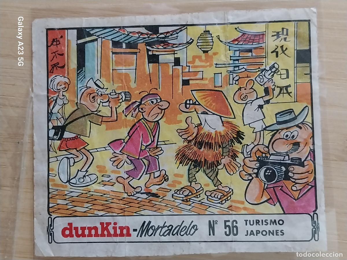 Coleccionismo cromos antiguos: DUNKIN MORTADELO A&Ntilde;O 1971 EL MEDALLON ROBADO CROMO 56 TURISMO JAPONES RECUPERADO ORIGINAL