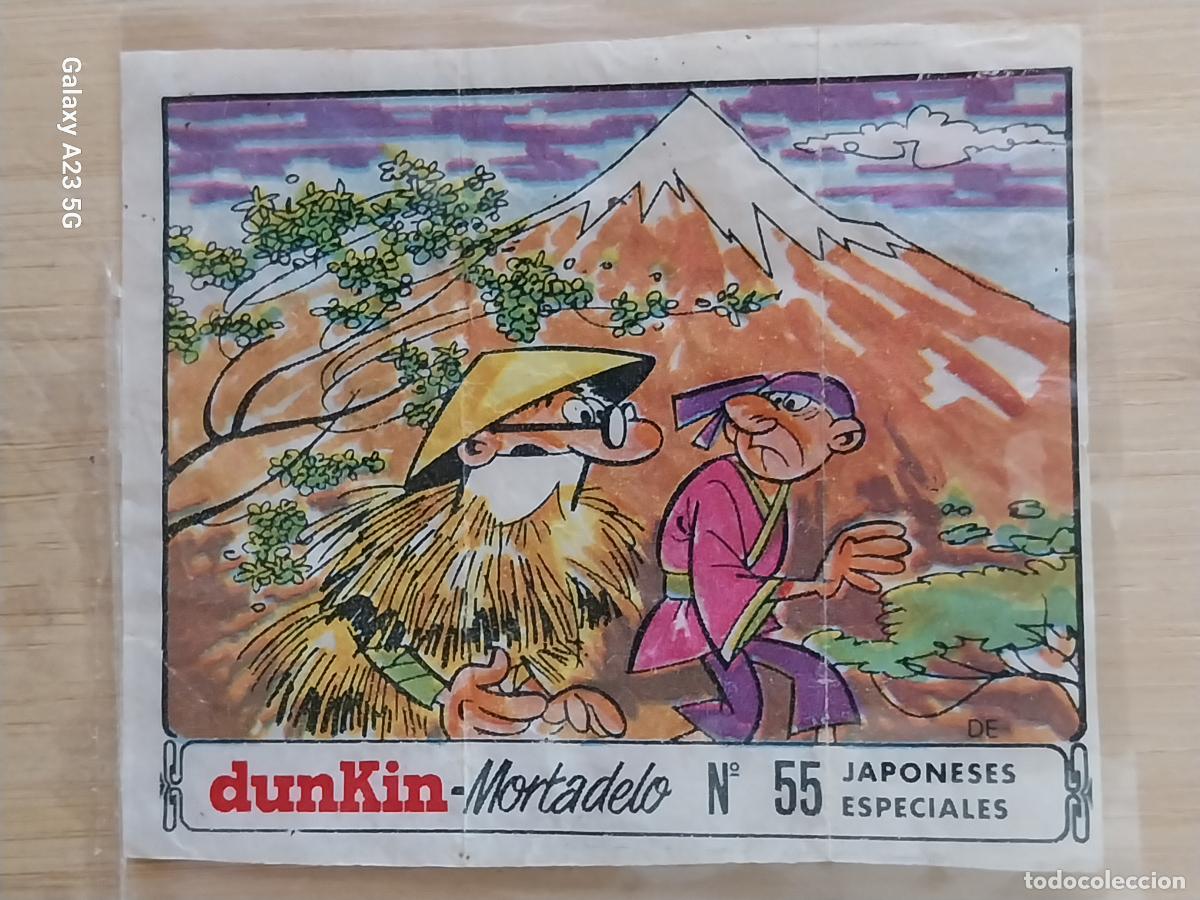 Coleccionismo cromos antiguos: DUNKIN MORTADELO A&Ntilde;O 1971 EL MEDALLON ROBADO CROMO 55 JAPONESES ESPECIALES RECUPERADO ORIGINAL
