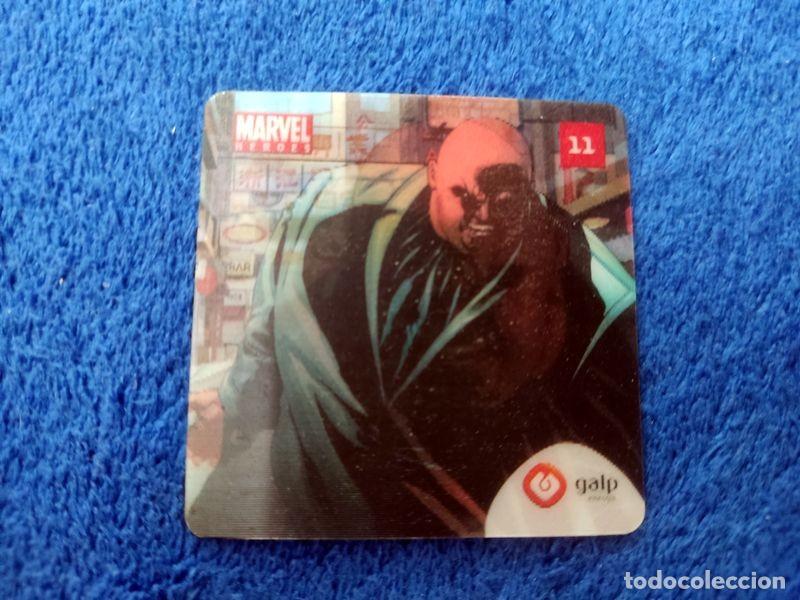 Coleccionismo cromos antiguos: CROMO MARVEL HEROES AXTION FLIX GALP. N&ordm; 11 (DE 24) KINGPIN HOLOGRAMA 3D 2005