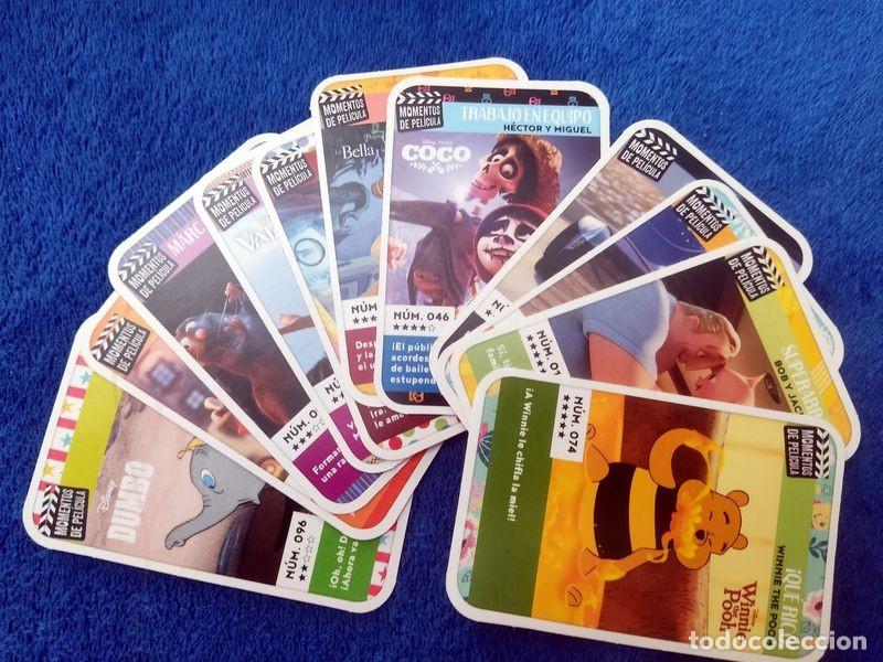 Coleccionismo cromos antiguos: LOTE 11 CROMOS MOMENTOS DE PELICULA DISNEY CARREFOUR 2019