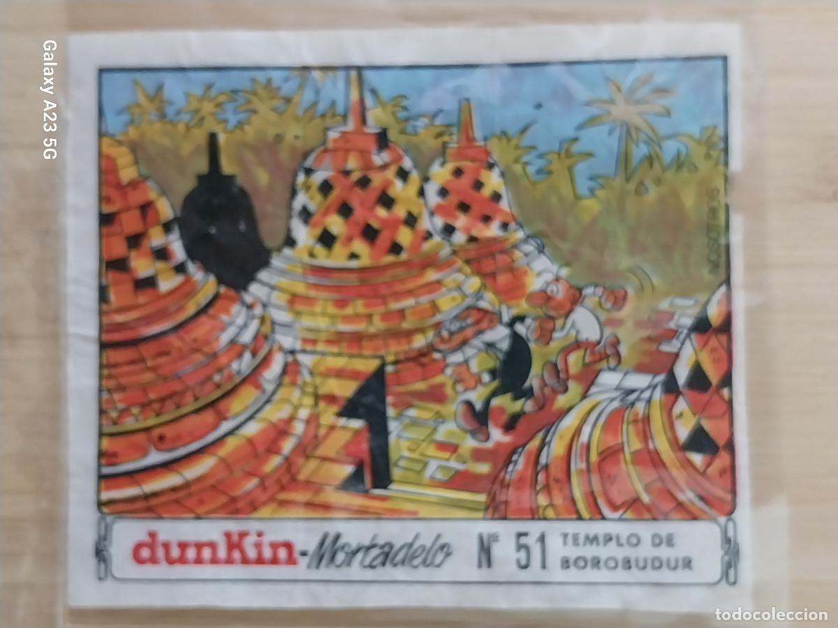 Coleccionismo cromos antiguos: DUNKIN MORTADELO A&Ntilde;O 1971 EL MEDALLON ROBADO CROMO 51 TEmplo BURUBUDUR RECUPERADO ORIGINAL
