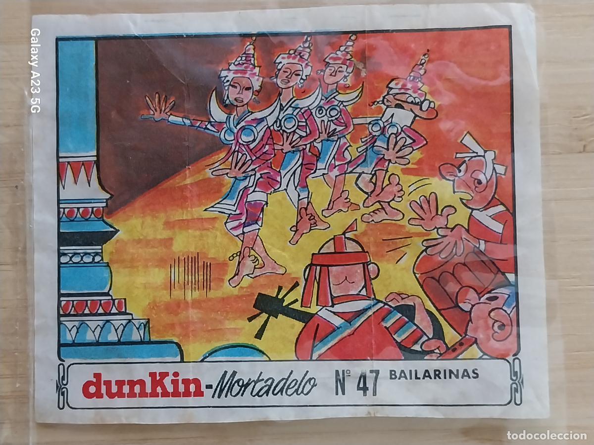 Coleccionismo cromos antiguos: DUNKIN MORTADELO A&Ntilde;O 1971 EL MEDALLON ROBADO CROMO 47 BAILARINAS RECUPERADO ORIGINAL