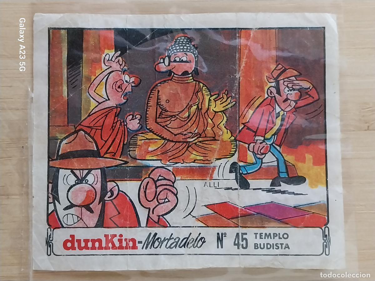 Coleccionismo cromos antiguos: DUNKIN MORTADELO A&Ntilde;O 1971 EL MEDALLON ROBADO CROMO 45 TEMPLO BUDISTA RECUPERADO ORIGINAL