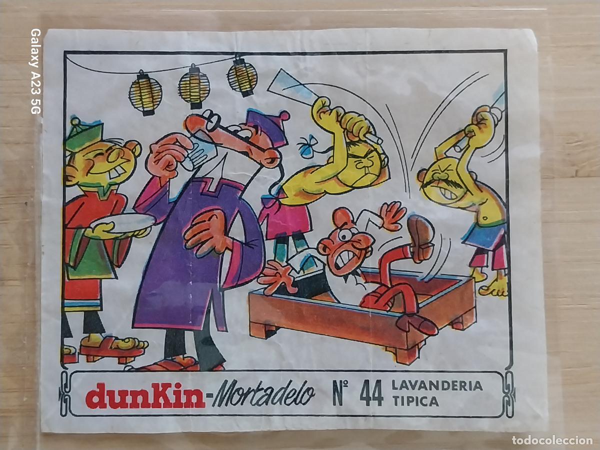 Coleccionismo cromos antiguos: DUNKIN MORTADELO A&Ntilde;O 1971 EL MEDALLON ROBADO CROMO 44 LAVANDERIA RECUPERADO ORIGINAL