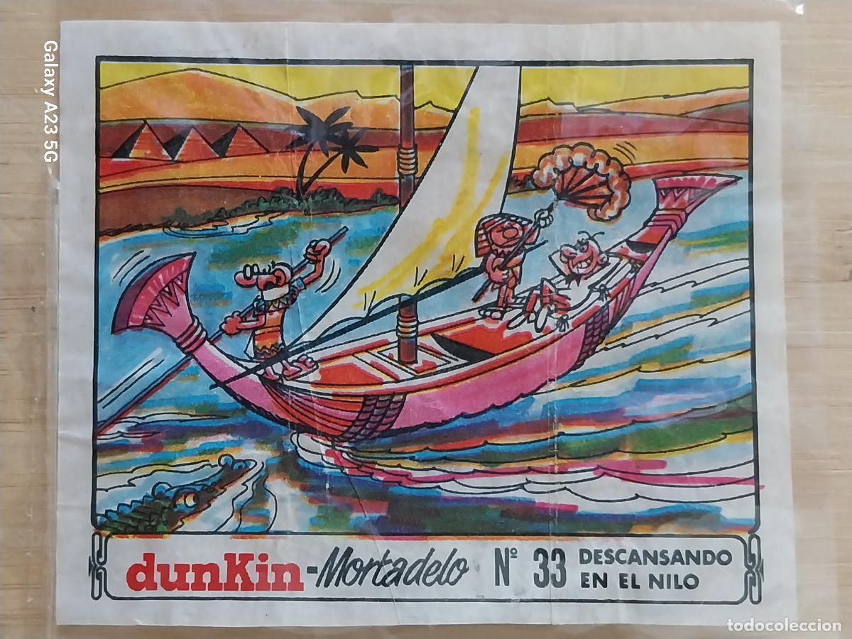 Coleccionismo cromos antiguos: DUNKIN MORTADELO A&Ntilde;O 1971 EL MEDALLON ROBADO CROMO 33 DESCANSO EN EL NILO RECUPERADO ORIGINAL