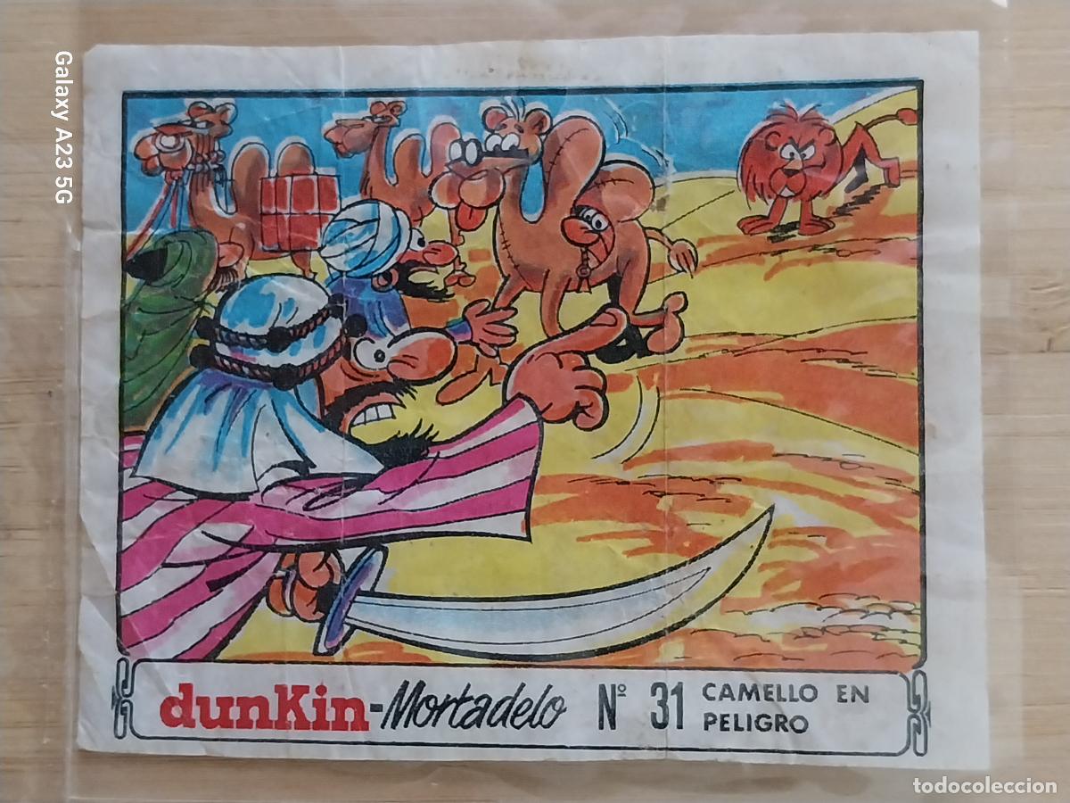 Coleccionismo cromos antiguos: DUNKIN MORTADELO A&Ntilde;O 1971 EL MEDALLON ROBADO CROMO 31 CAMELLO EN PELIGRO RECUPERADO ORIGINAL