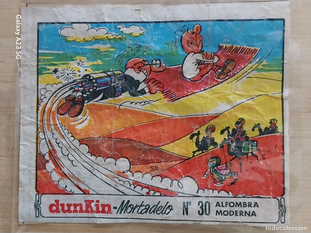 Coleccionismo cromos antiguos: DUNKIN MORTADELO A&Ntilde;O 1971 EL MEDALLON ROBADO CROMO 30 ALFOMBRA MODERNA RECUPERADO ORIGINAL