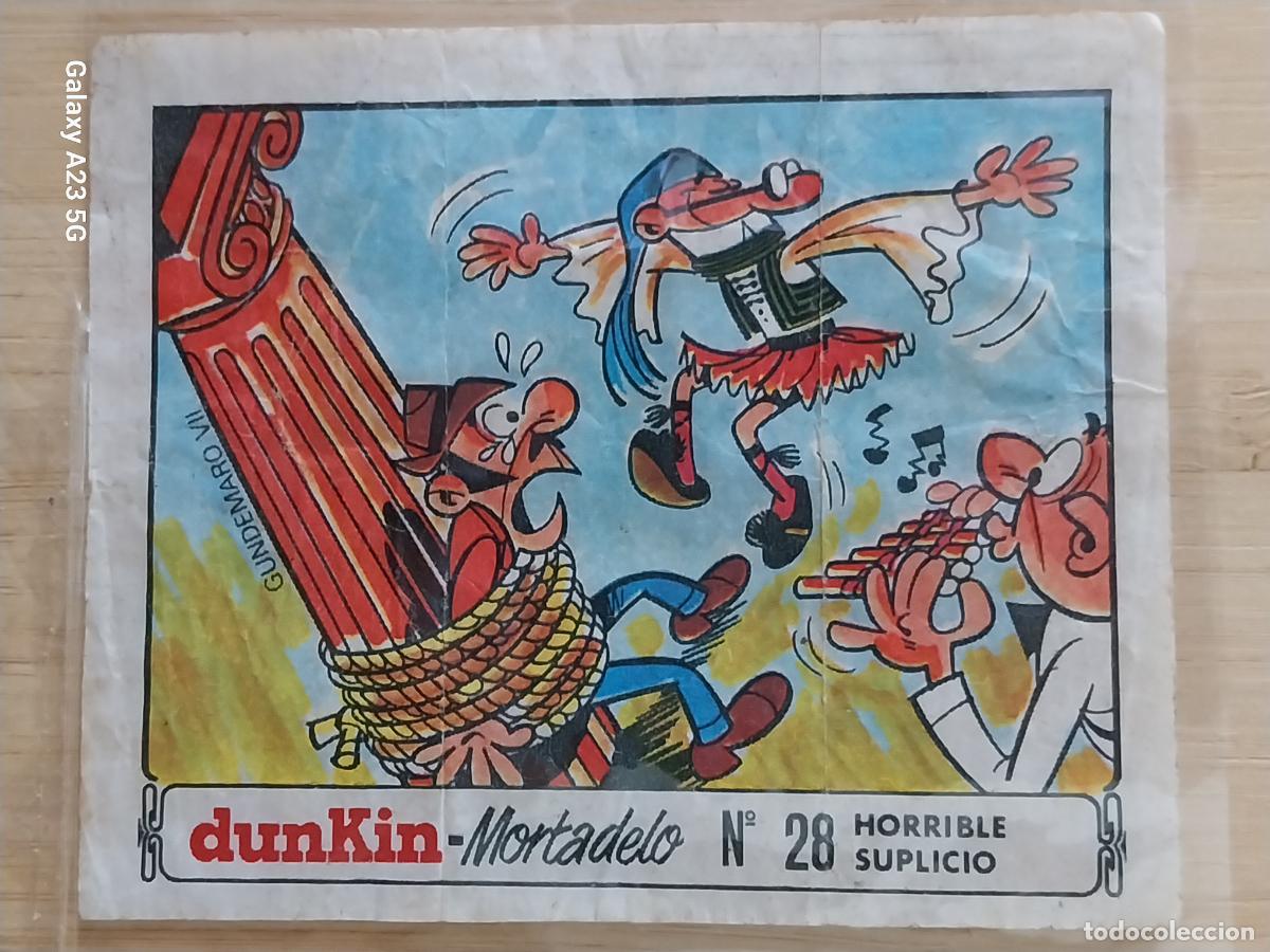 Coleccionismo cromos antiguos: DUNKIN MORTADELO A&Ntilde;O 1971 EL MEDALLON ROBADO CROMO 28 HORRIBLE SUPLICIO RECUPERADO ORIGINAL
