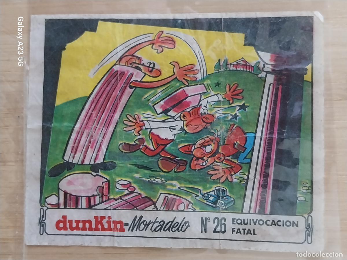 Coleccionismo cromos antiguos: DUNKIN MORTADELO A&Ntilde;O 1971 EL MEDALLON ROBADO CROMO 26 EQUIVOCACION FATAL RECUPERADO ORIGINAL