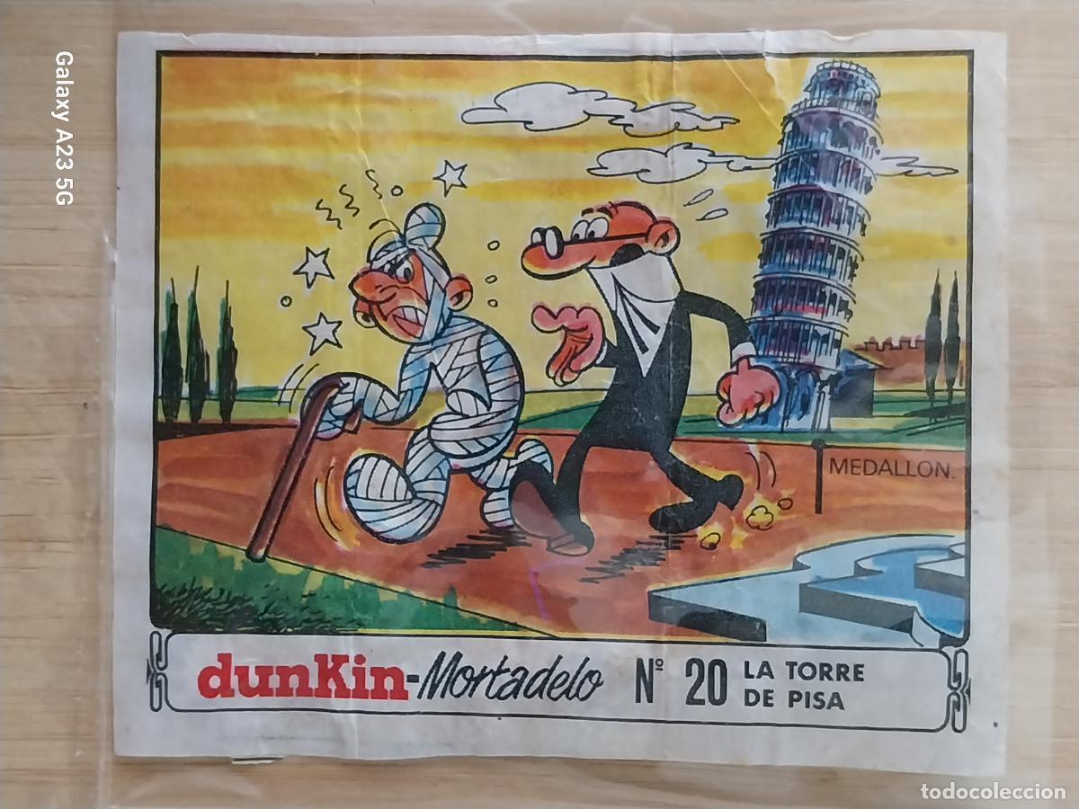 Coleccionismo cromos antiguos: DUNKIN MORTADELO A&Ntilde;O 1971 EL MEDALLON ROBADO CROMO 20 TORRE PISA RECUPERADO ORIGINAL