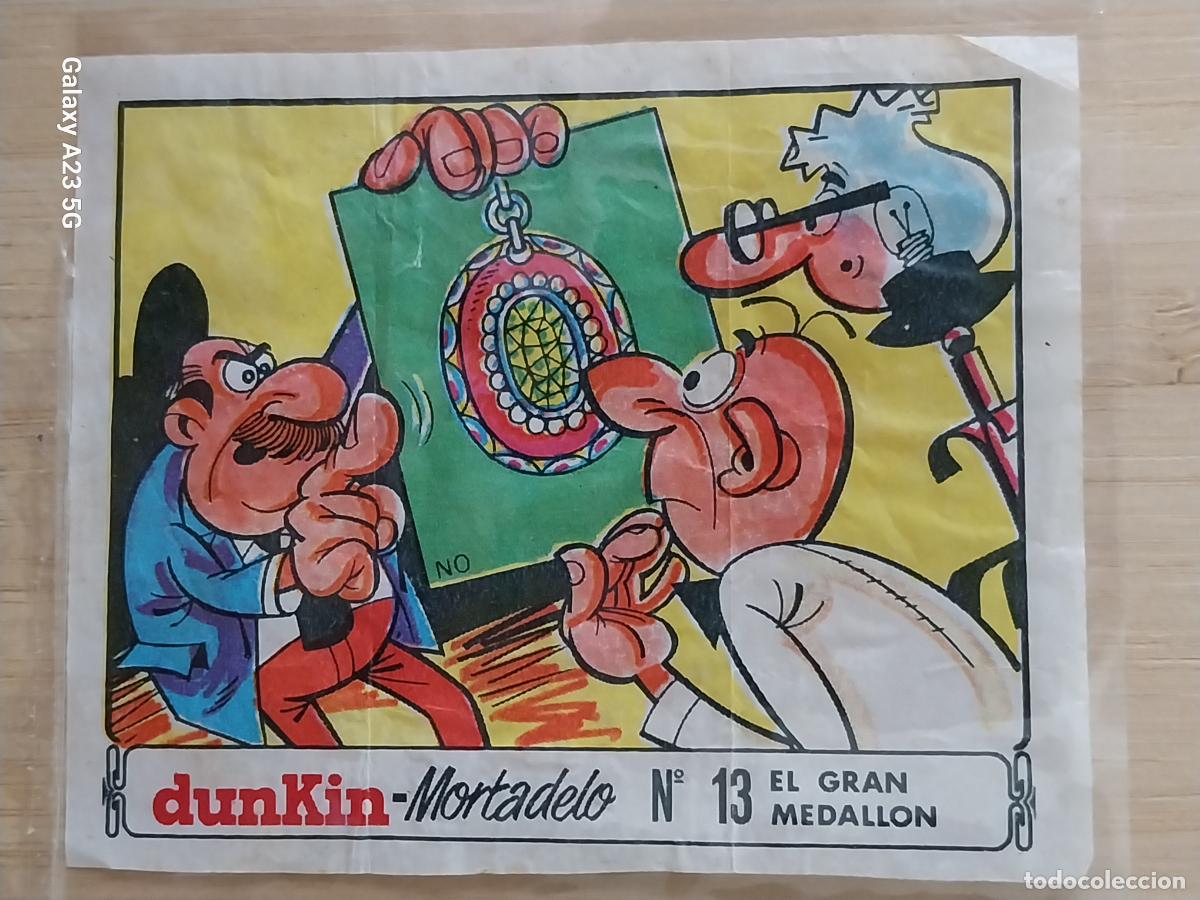 Coleccionismo cromos antiguos: DUNKIN MORTADELO A&Ntilde;O 1971 EL MEDALLON ROBADO CROMO 13 RECUPERADO ORIGINAL