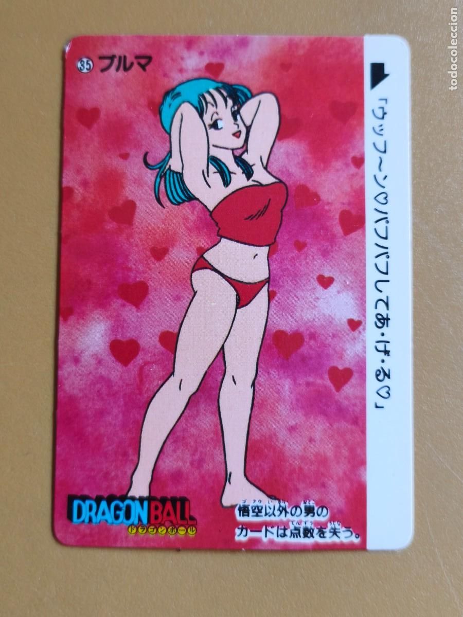 Coleccionismo cromos antiguos: dragonball bulma, made in japan 1988 bandai, vintaje