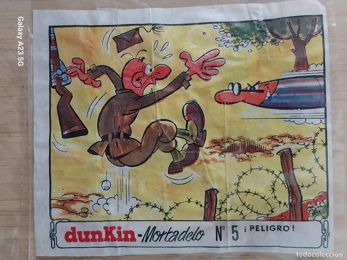 Coleccionismo cromos antiguos: DUNKIN MORTADELO A&Ntilde;O 1971 EL MEDALLON ROBADO CROMO 5 PELIGRO RECUPERADO ORIGINAL