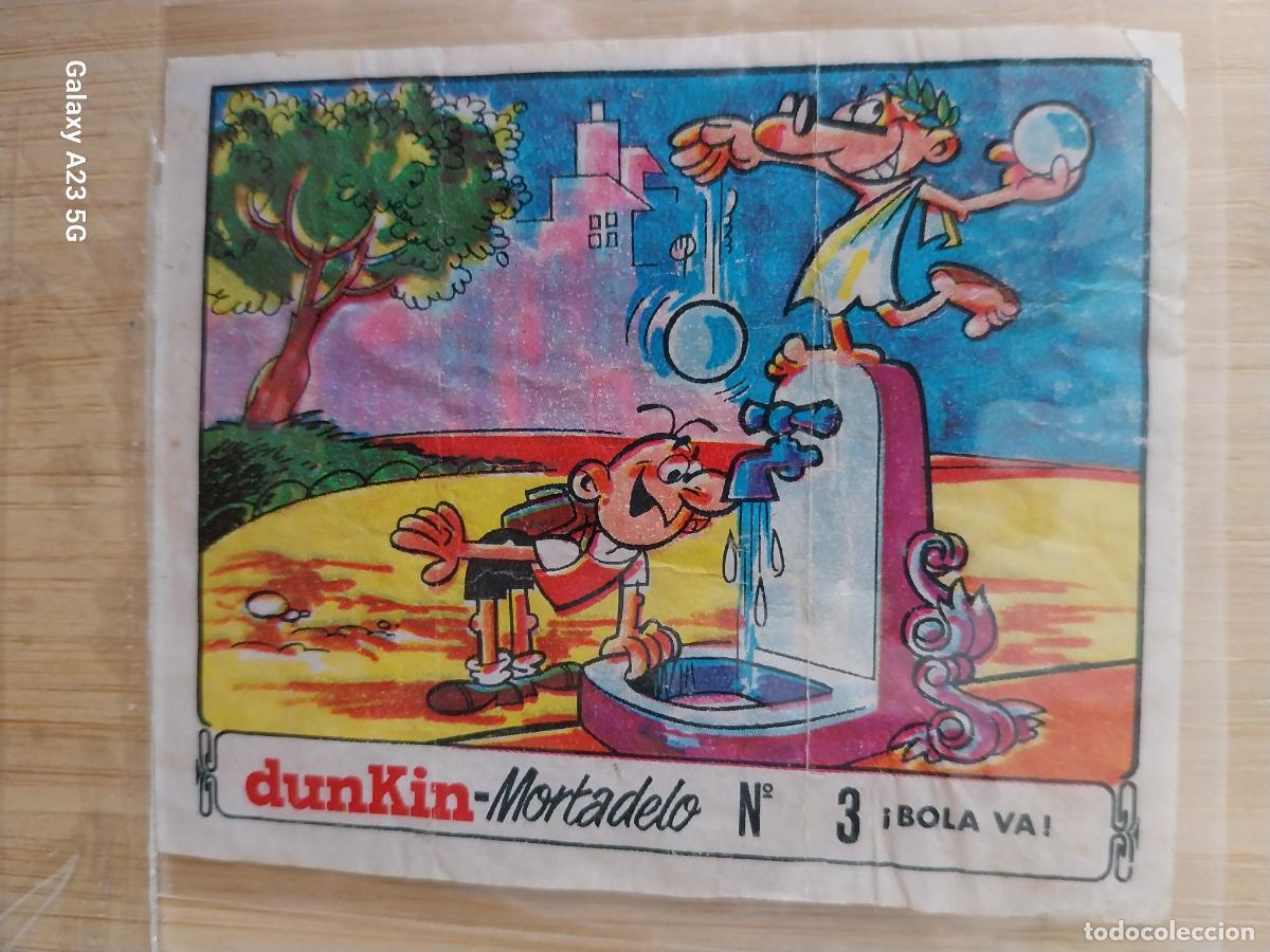 Coleccionismo cromos antiguos: DUNKIN MORTADELO A&Ntilde;O 1971 EL MEDALLON ROBADO CROMO 3 BOLA VA RECUPERADO ORIGINAL