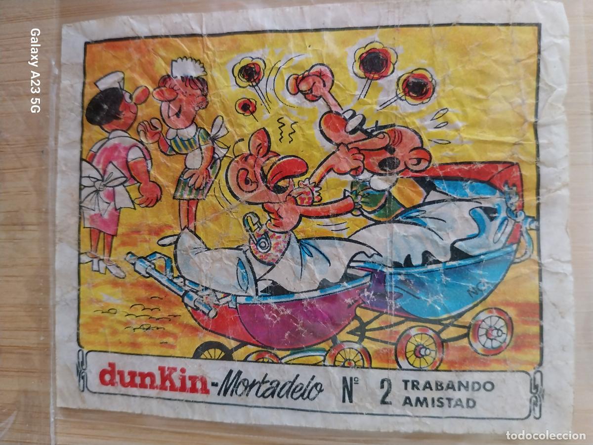 Coleccionismo cromos antiguos: DUNKIN MORTADELO A&Ntilde;O 1971 EL MEDALLON ROBADO CROMO 2 TRABANDO AMISTAD RECUPERADO ORIGINAL