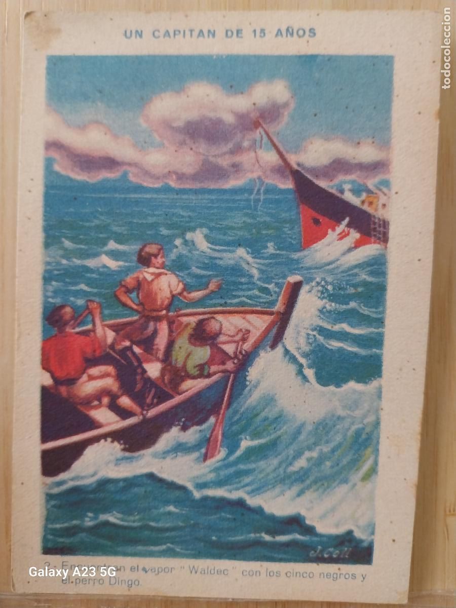 Coleccionismo cromos antiguos: UN CAPITAN DE 15 A&Ntilde;OS CROMO 2 ANTIGUO SIN PUBLICIDAD 10.5X7.5CMS ORIGINAL *