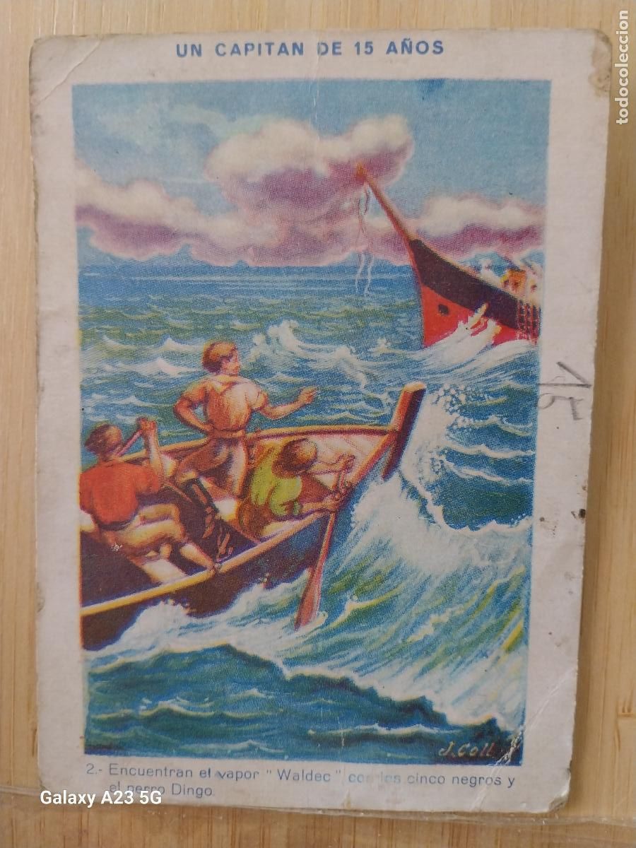 Coleccionismo cromos antiguos: UN CAPITAN DE 15 A&Ntilde;OS CROMO 2 ANTIGUO PUBLICIDAD TINTES HEITMANN 10.5X7.5CMS ORIGINAL *