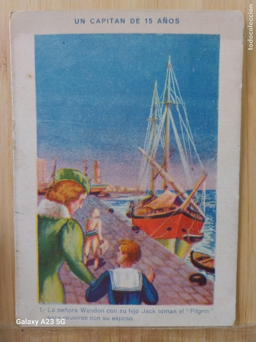 Coleccionismo cromos antiguos: UN CAPITAN DE 15 A&Ntilde;OS CROMO 1 ANTIGUO PUBLICIDAD TINTES HEITMANN 10.5X7.5CMS ORIGINAL *