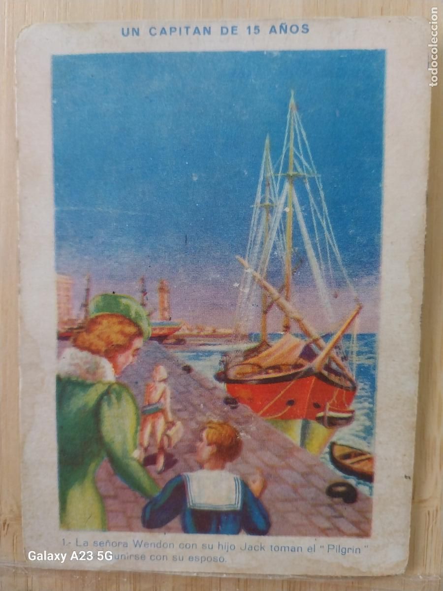 Coleccionismo cromos antiguos: UN CAPITAN DE 15 A&Ntilde;OS CROMO 1 ANTIGUO PUBLICIDAD GALLETAS Y CHOCOLATES SOLSON 10.5X7.5CMS ORIGINAL *