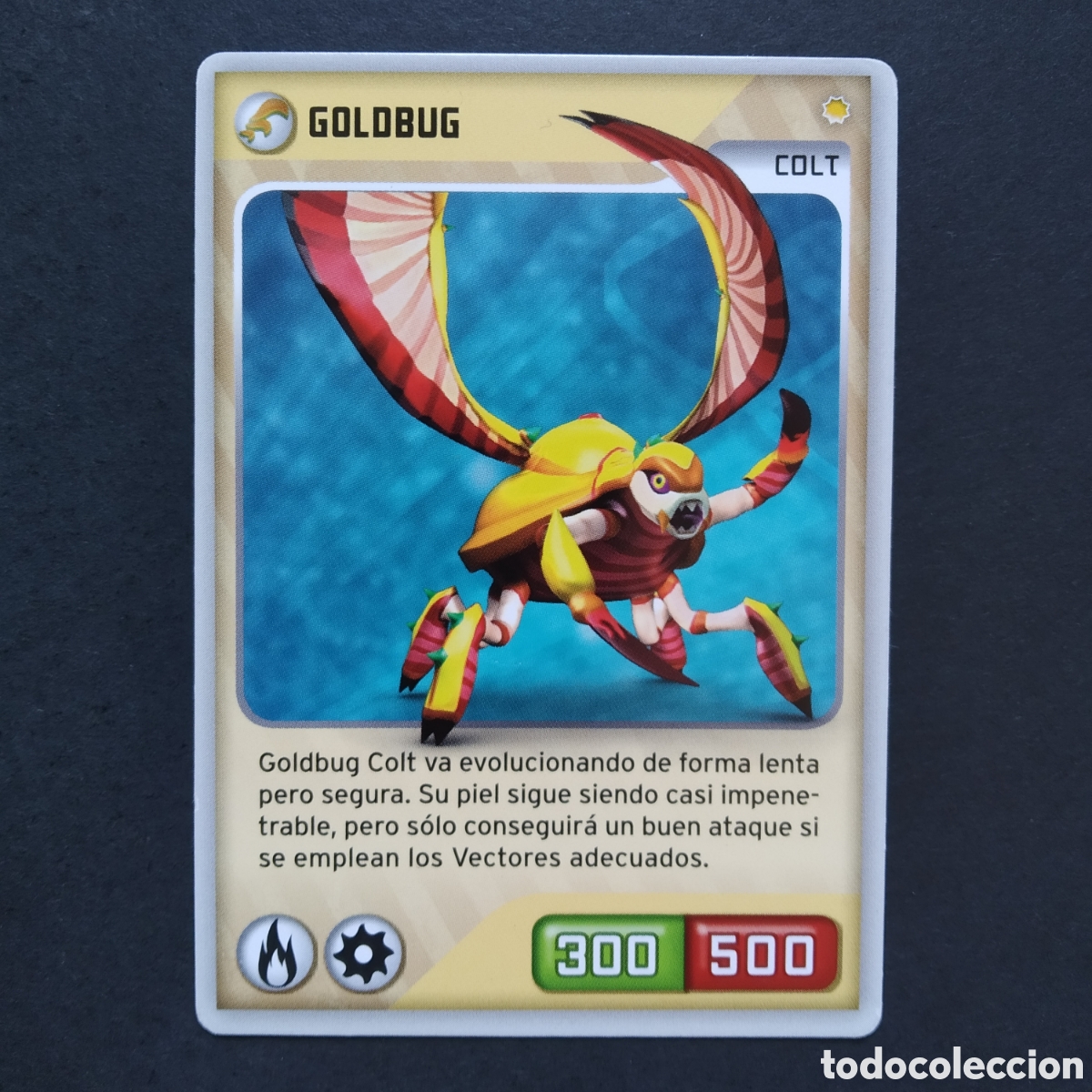 Coleccionismo cromos antiguos: CROMO - N&ordm; 107 - GOLDBUG - INVIZIMALS, DESAFIOS OCULTOS - PANINI - A&Ntilde;O 2013