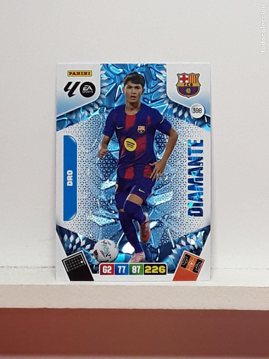 Coleccionismo cromos antiguos: ADRENALYN 2025 2026 25 26 ALBUM PANINI LIGA N 398 BARCELONA DIAMANTE DRO
