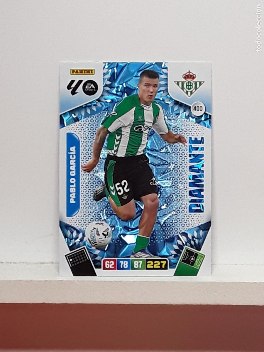 Coleccionismo cromos antiguos: ADRENALYN 2025 2026 25 26 ALBUM PANINI LIGA N 400 BETIS DIAMANTE PABLO GARCIA