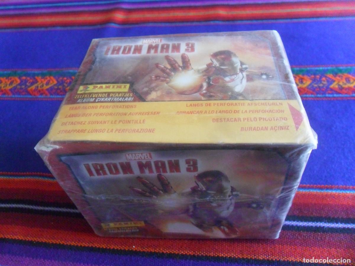 Colecionismo Cromos antigos: CAJA PRECINTADA CON 50 SOBRES MARVEL IRON MAN 3. PANINI 2013. MUY RARA.