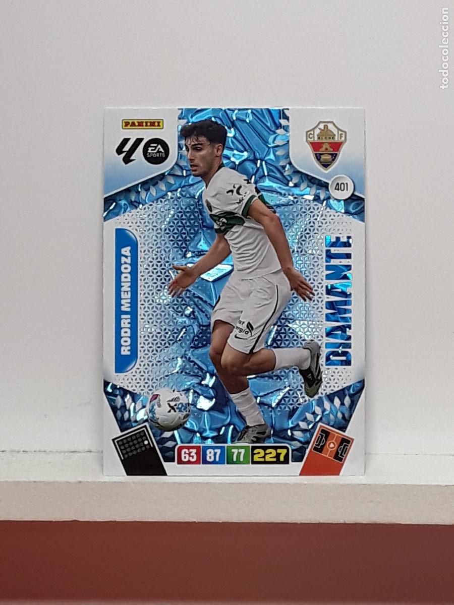 Coleccionismo cromos antiguos: ADRENALYN 2025 2026 25 26 ALBUM PANINI LIGA N 401 ELCHE DIAMANTE RODRI MENDOZA
