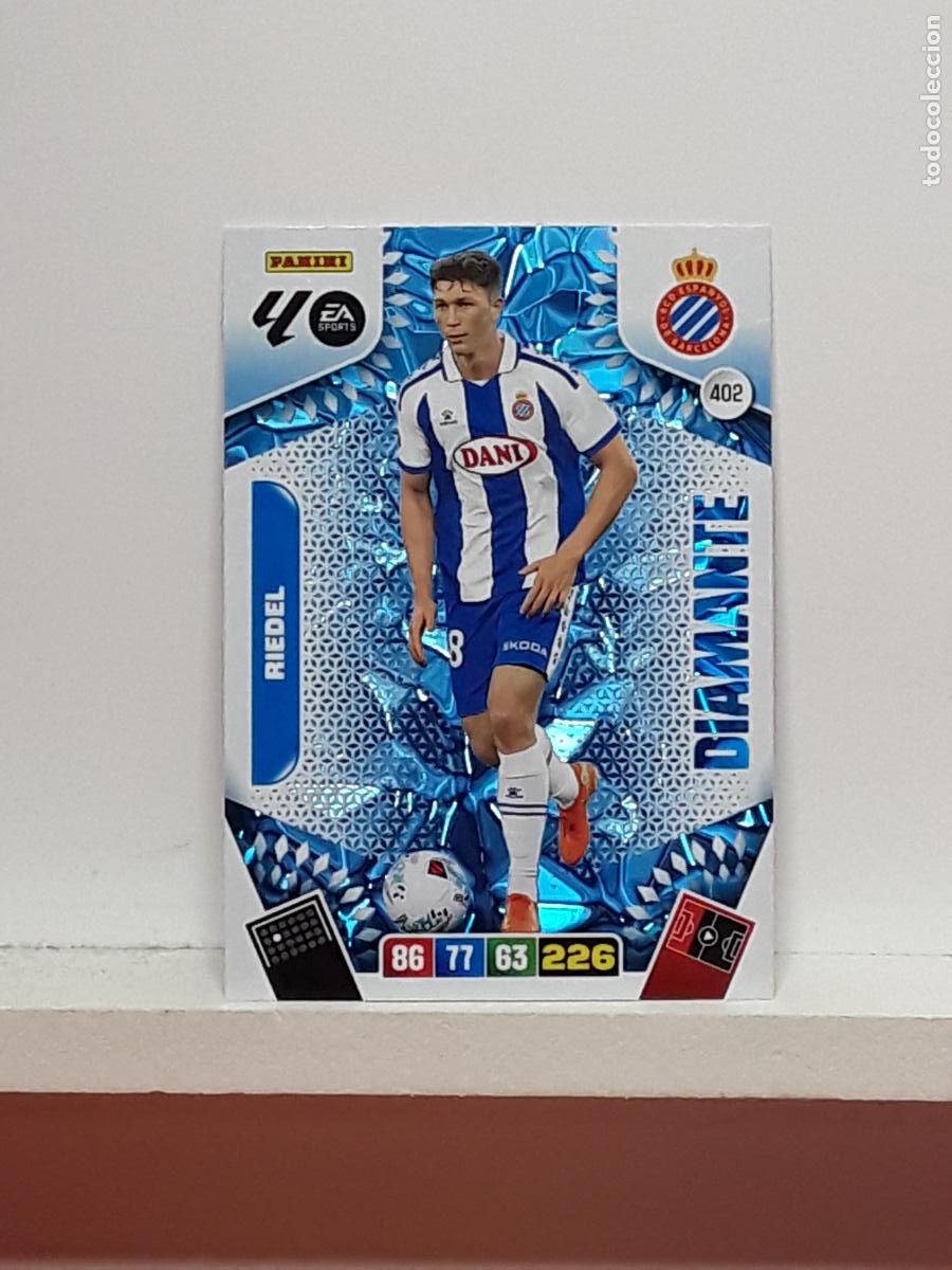 Coleccionismo cromos antiguos: ADRENALYN 2025 2026 25 26 ALBUM PANINI LIGA N 402 ESPANYOL DIAMANTE RIEDEL