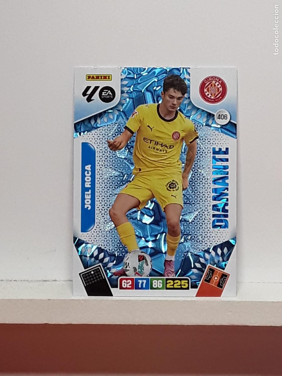 Coleccionismo cromos antiguos: ADRENALYN 2025 2026 25 26 ALBUM PANINI LIGA N 406 GIRONA DIAMANTE JOEL ROCA