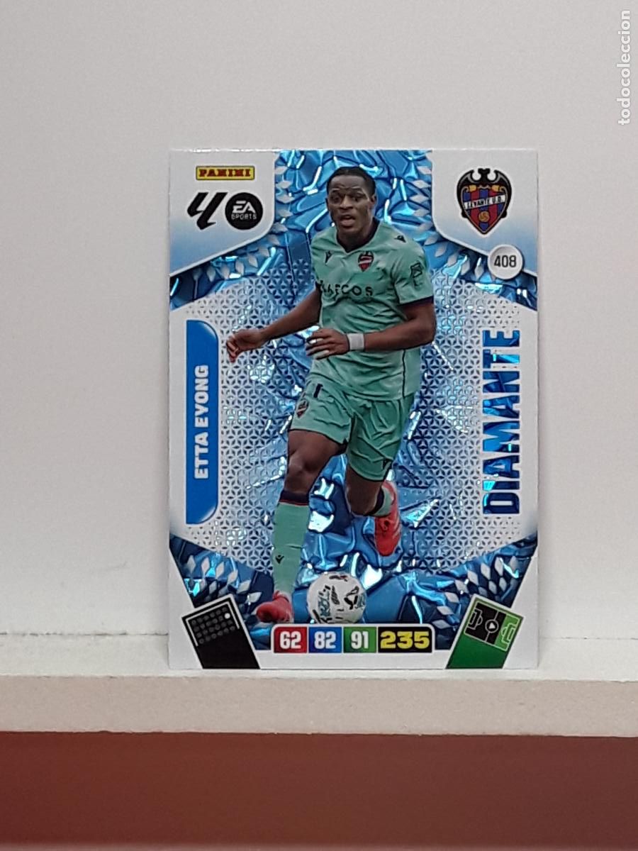 Coleccionismo cromos antiguos: ADRENALYN 2025 2026 25 26 ALBUM PANINI LIGA N 408 LEVANTE DIAMANTE ETTA EYONG