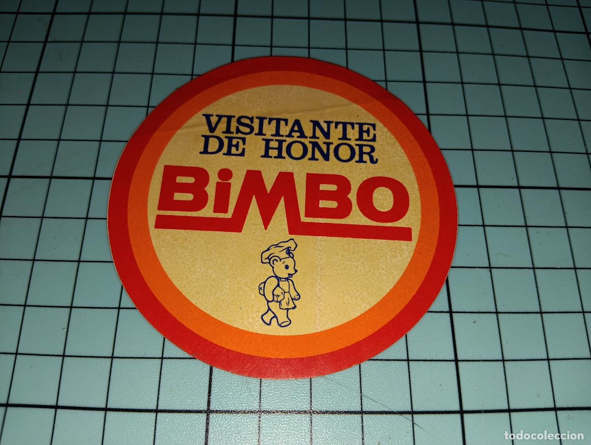 Coleccionismo cromos antiguos: Cromo Pegatina visitante de honor Bimbo