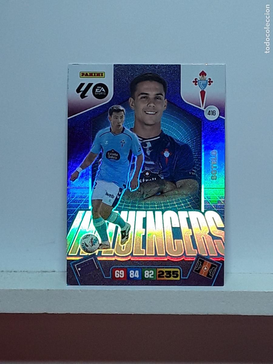 Coleccionismo cromos antiguos: ADRENALYN 2025 2026 25 26 ALBUM PANINI LIGA N 416 CELTA INFLUENCERS SOTELO