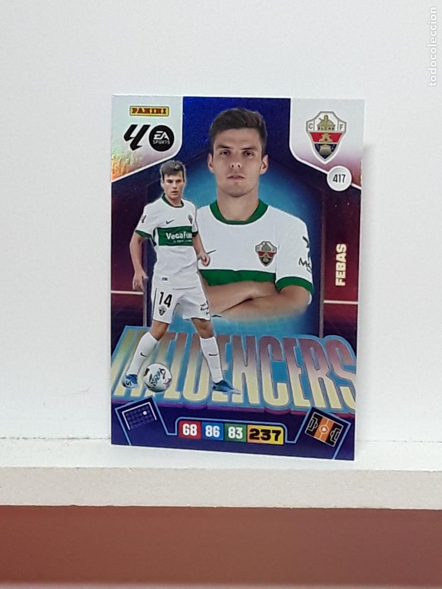 Coleccionismo cromos antiguos: ADRENALYN 2025 2026 25 26 ALBUM PANINI LIGA N 417 ELCHE INFLUENCERS FEBAS