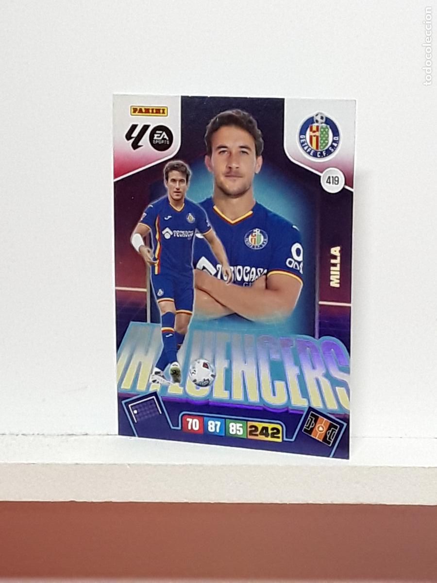 Coleccionismo cromos antiguos: ADRENALYN 2025 2026 25 26 ALBUM PANINI LIGA N 419 GETAFE INFLUENCERS MILLA