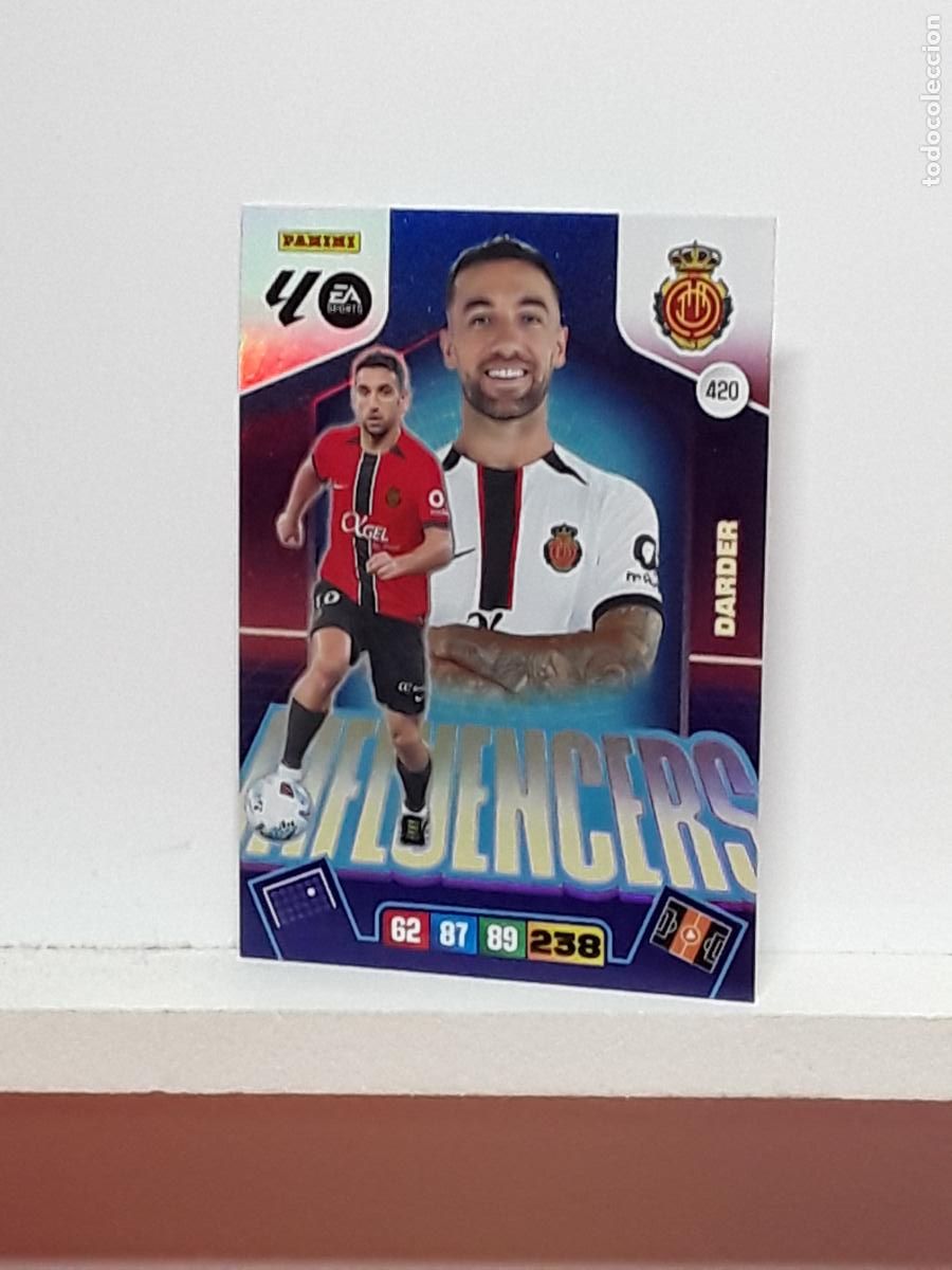 Coleccionismo cromos antiguos: ADRENALYN 2025 2026 25 26 ALBUM PANINI LIGA N 420 MALLORCA INFLUENCERS DARDER