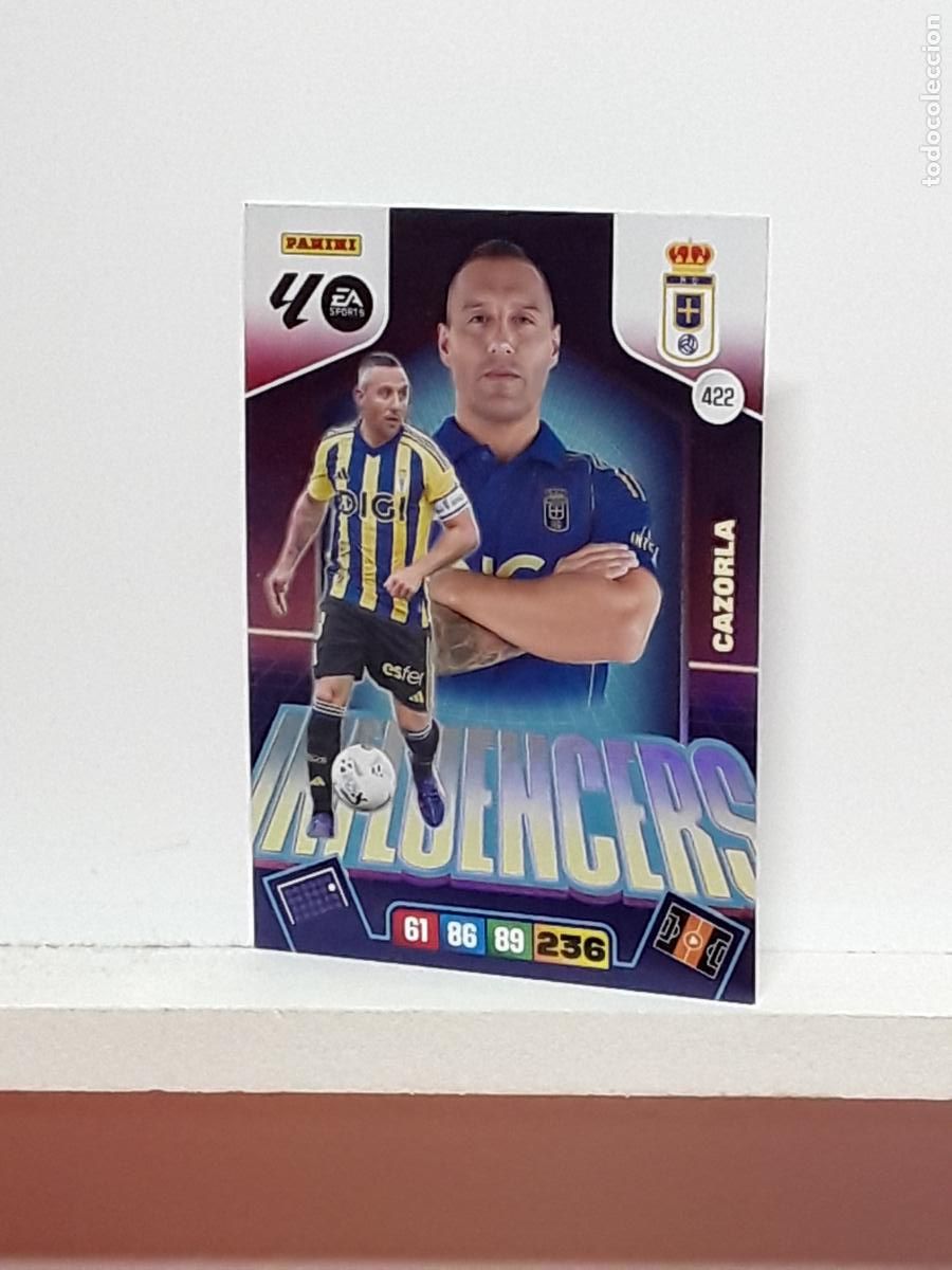 Coleccionismo cromos antiguos: ADRENALYN 2025 2026 25 26 ALBUM PANINI LIGA N 422 OVIEDO INFLUENCERS CAZORLA