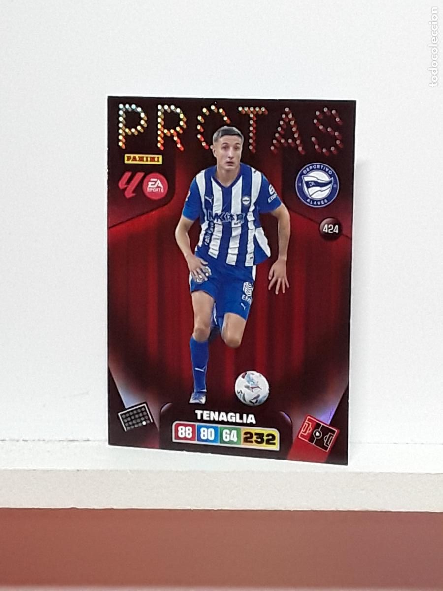 Coleccionismo cromos antiguos: ADRENALYN 2025 2026 25 26 ALBUM PANINI LIGA N 424 ALAVES PROTAS TENAGLIA