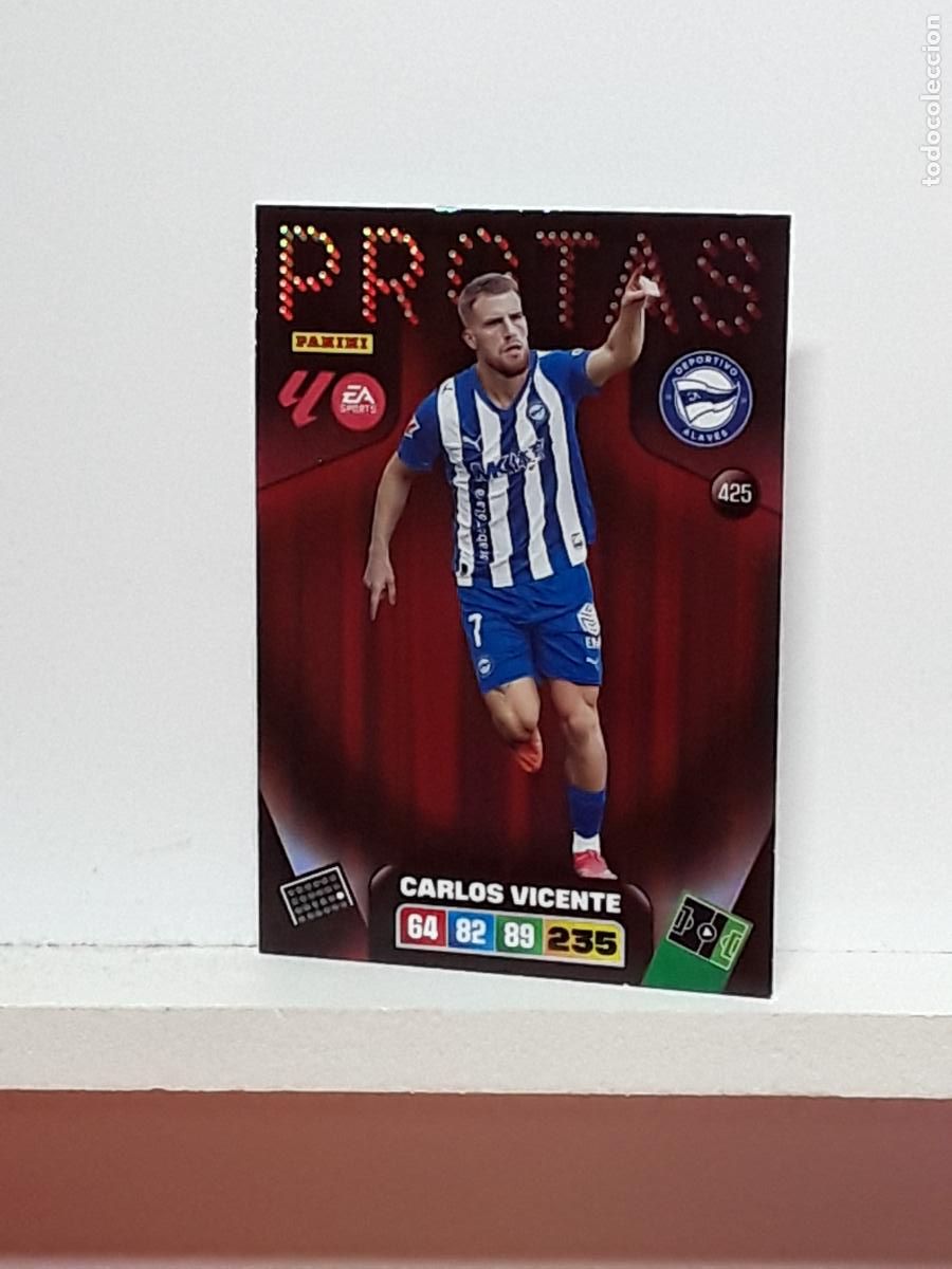Coleccionismo cromos antiguos: ADRENALYN 2025 2026 25 26 ALBUM PANINI LIGA N 425 ALAVES PROTAS CARLOS VICENTE