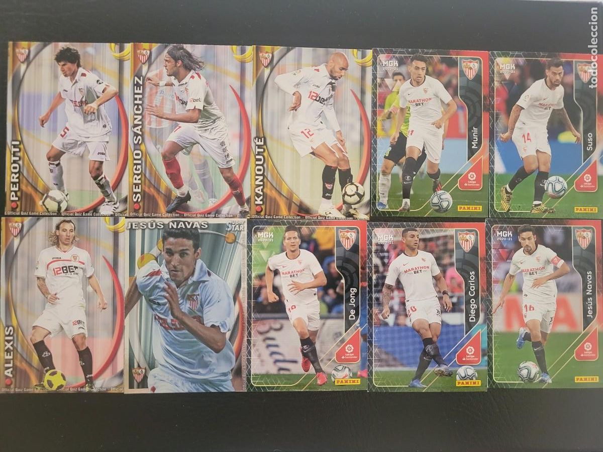 Coleccionismo cromos antiguos: 35 Cromos del Sevilla FC, varios a&ntilde;os