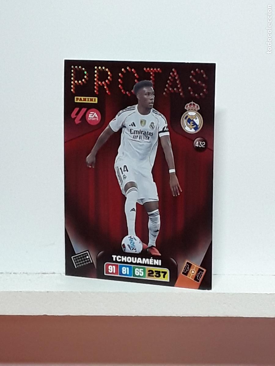 Coleccionismo cromos antiguos: ADRENALYN 2025 2026 25 26 ALBUM PANINI LIGA N 432 REAL MADRID PROTAS TCHOUAMENI