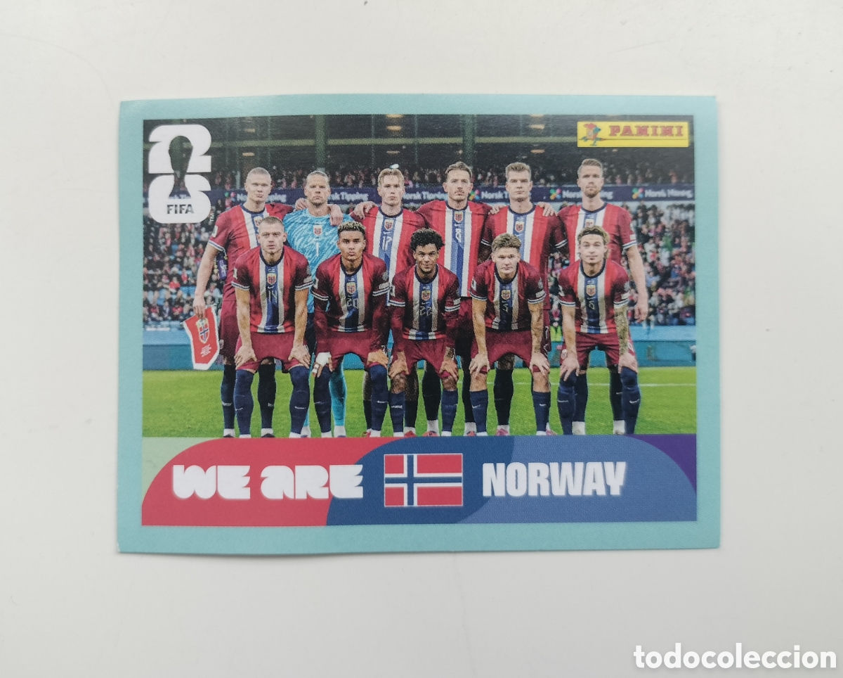 Coleccionismo cromos antiguos: NORUEGA 13 EQUIPO SELECCI&Oacute;N FIFA WORLD CUP 2026 PANINI