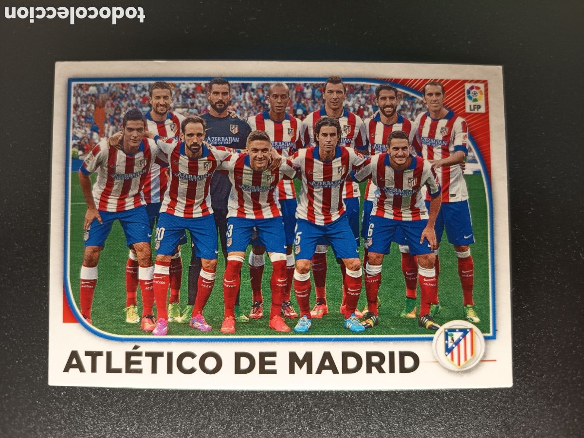 Coleccionismo cromos antiguos: SIN PEGAR CROMO STICKER N&ordm; 21 EQUIPO ATLETICO DE MADRID COLECCI&Oacute;N LIGA ESTE PANINI 2014-15 2014 2015