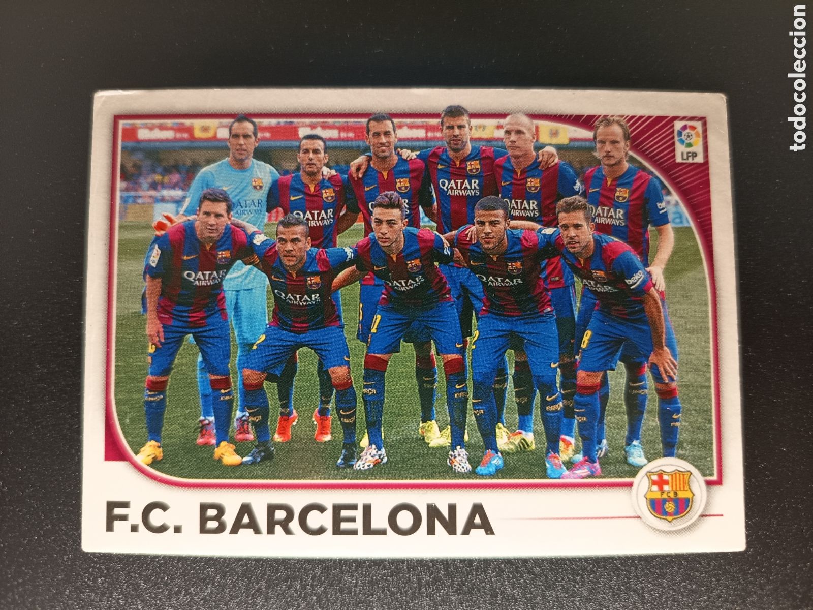 Coleccionismo cromos antiguos: SIN PEGAR CROMO STICKER N&ordm; 21 EQUIPO F.C. BARCELONA COLECCI&Oacute;N LIGA ESTE PANINI 2014-15 2014 2015