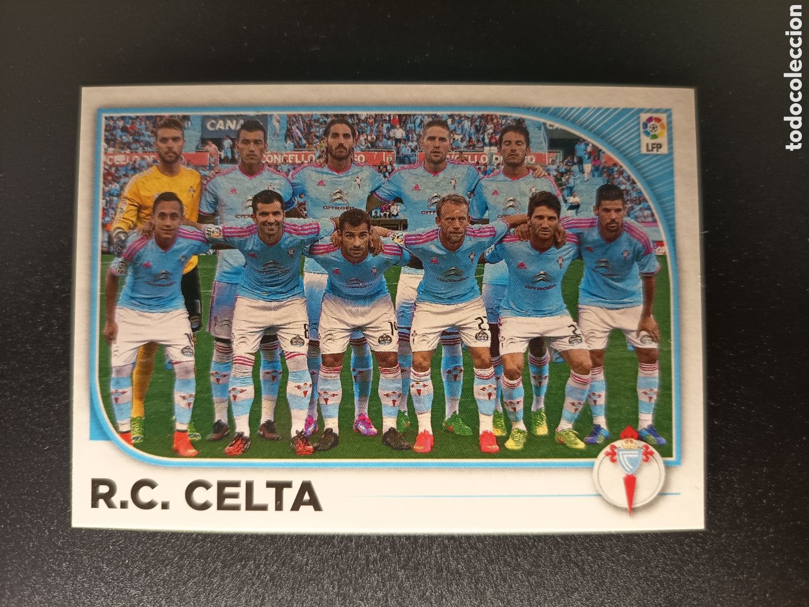 Coleccionismo cromos antiguos: SIN PEGAR CROMO STICKER N&ordm; 21 EQUIPO R.C. CELTA COLECCI&Oacute;N LIGA ESTE PANINI 2014-15 2014 2015