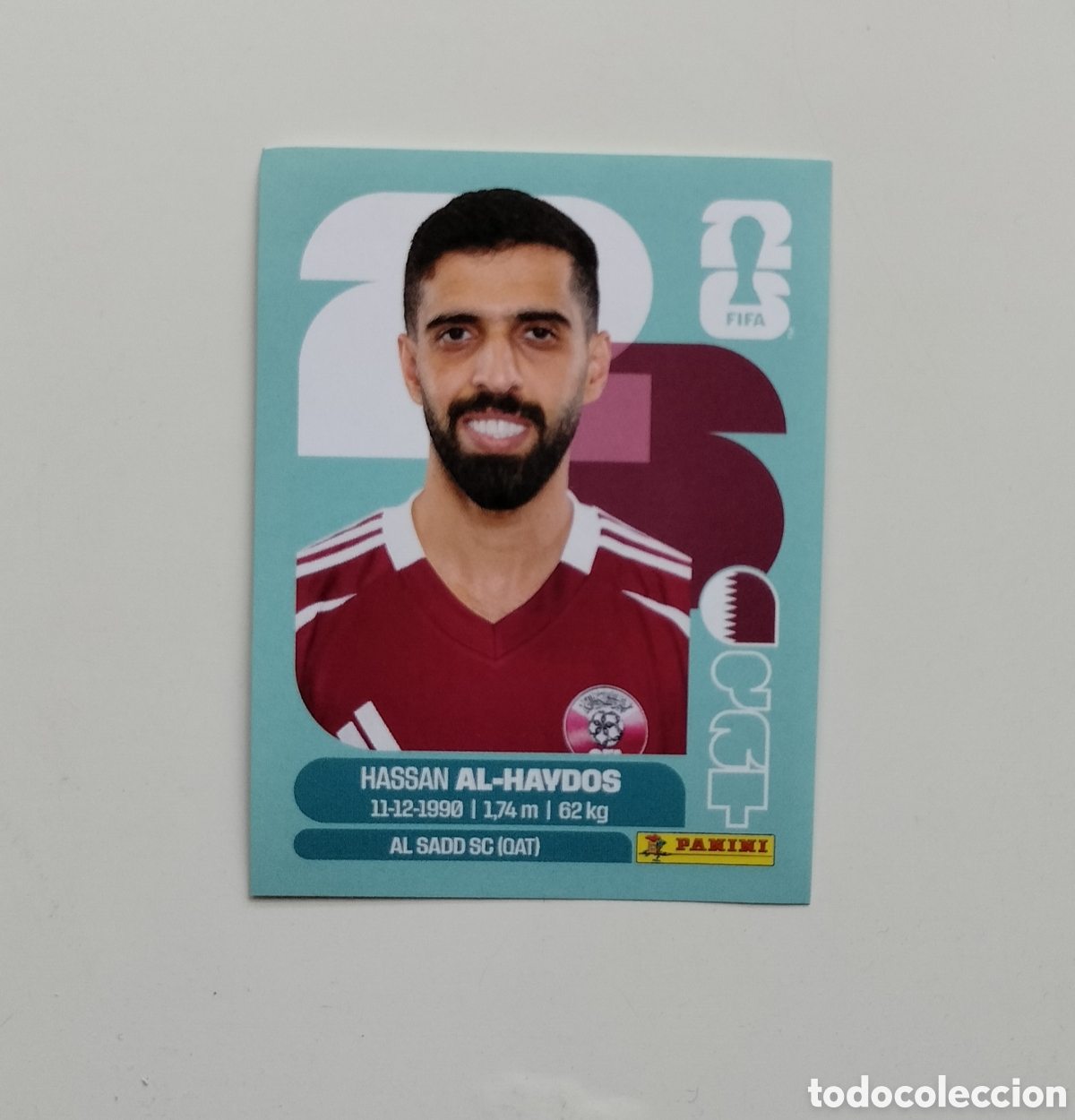 Coleccionismo cromos antiguos: B28 QAT16 HASSAN AL-HAYDOS 16 QATAR CATAR QAT MUNDIAL FIFA WORLD CUP 2026 STICKER PANINI