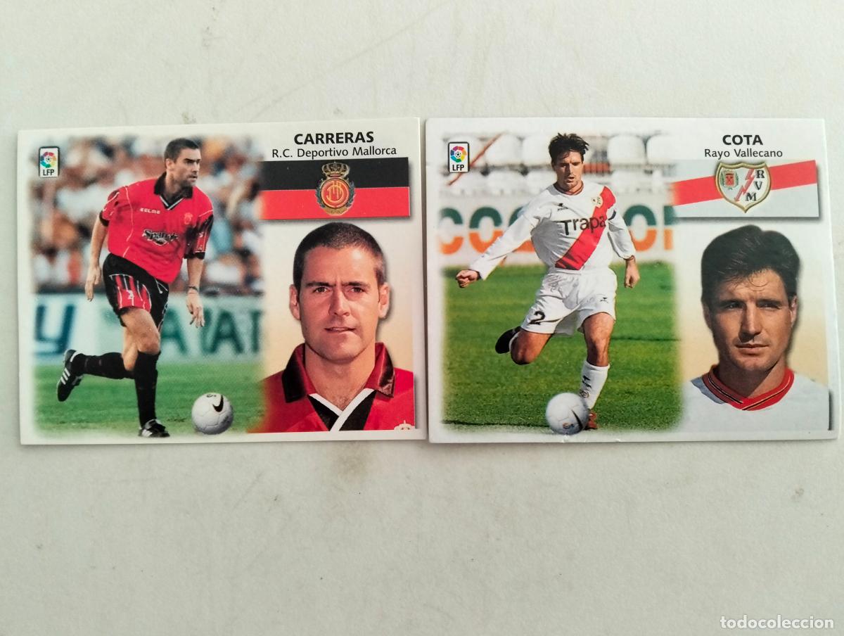 Coleccionismo cromos antiguos: LOTE 2 CROMOS LFP, LIGA 1999-2000, 1&ordf; DIVISION, COLECCIONES ESTE