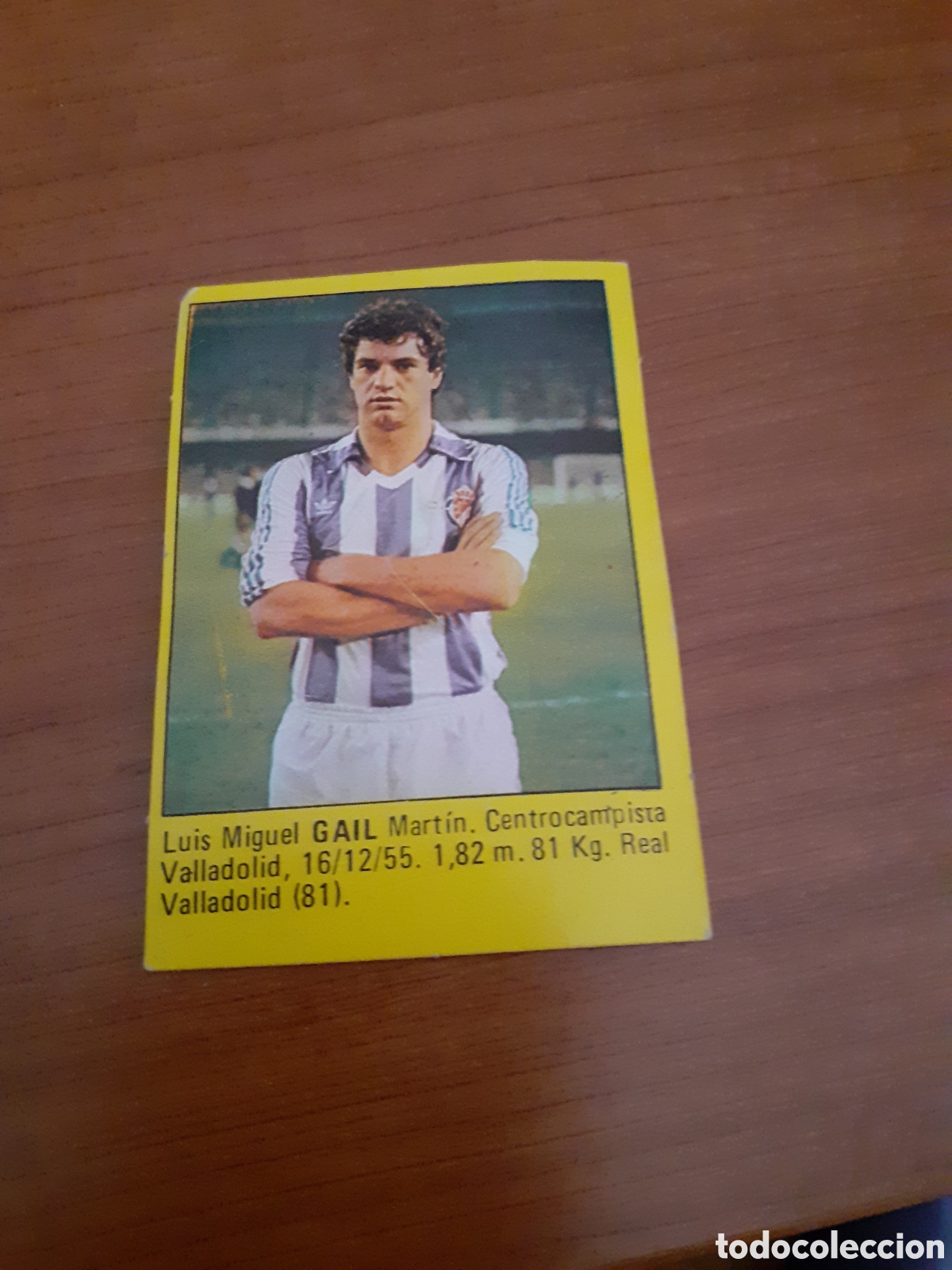 Coleccionismo cromos antiguos: M ROLLAN SUPER FUTBOL 84 GAIL VALLADOLID SIN PEGAR