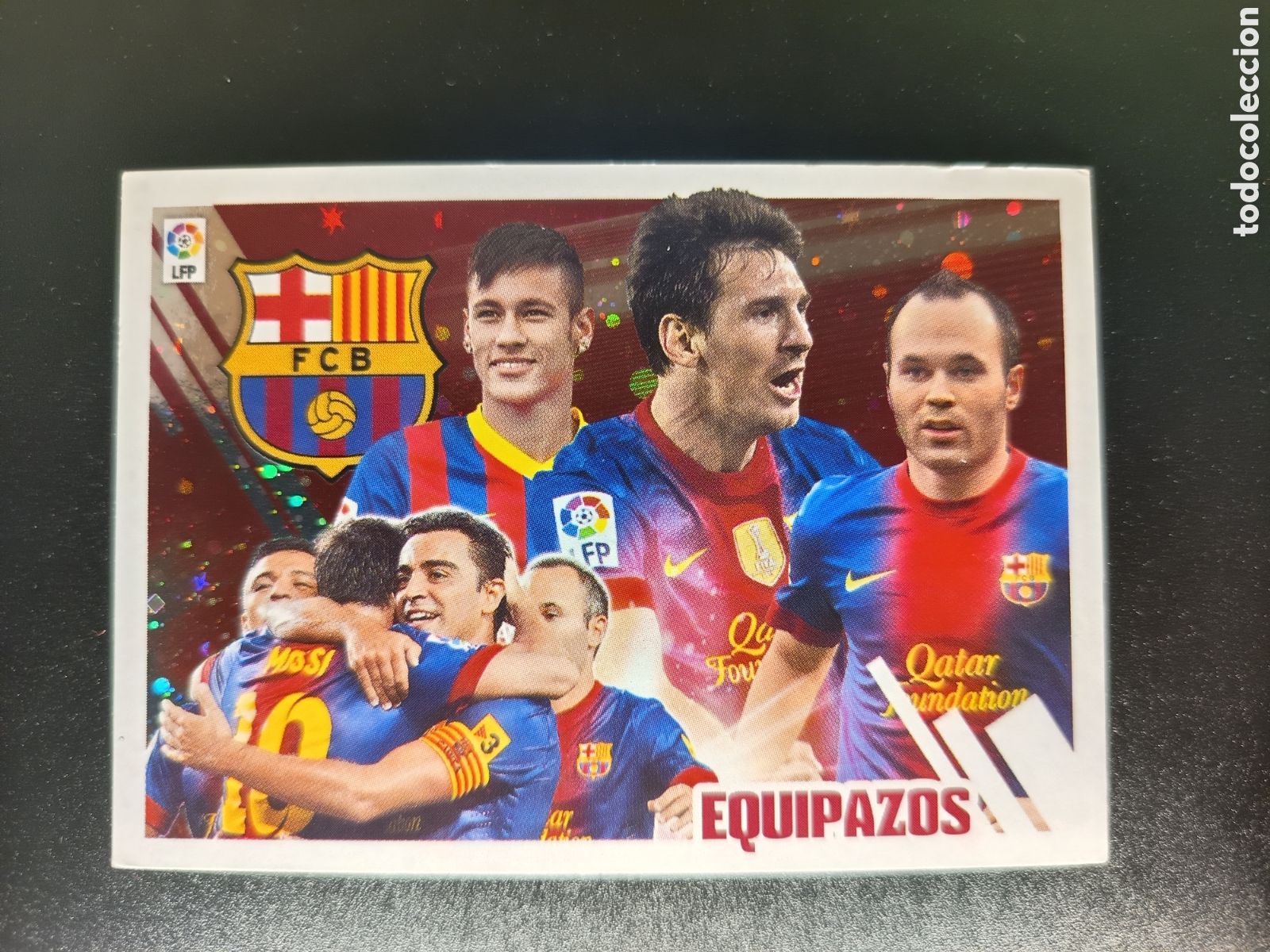 Coleccionismo cromos antiguos: SIN PEGAR CROMO STICKER N&ordm; 4 EQUIPAZOS F.C. BARCELONA COLECCI&Oacute;N LIGA ESTE PANINI 2013-14 2013 2014