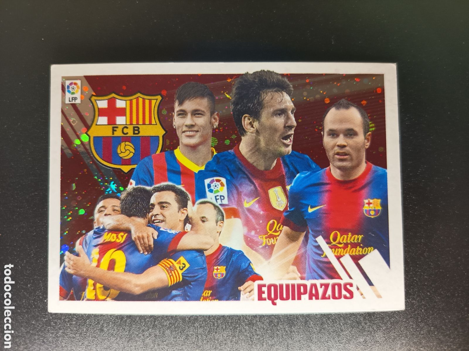Coleccionismo cromos antiguos: SIN PEGAR CROMO STICKER N&ordm; 4 EQUIPAZOS F.C. BARCELONA COLECCI&Oacute;N LIGA ESTE PANINI 2013-14 2013 2014